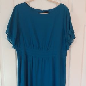 Ann Taylor Mid Ridge Band Formal Flare Dress